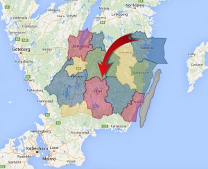 Ramkvilla ligger mitt i Småland