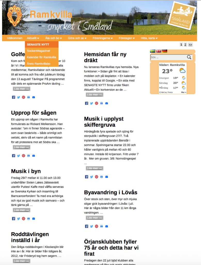 Ny webbplats